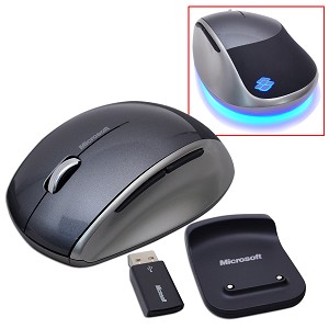 Microsoft Explorer 5-Button Wireless BlueTrack Scroll Mouse (Bla